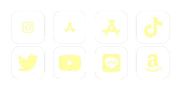 黄色 App Icon Pack[VwcYhVmscOjF9nTddynZ]
