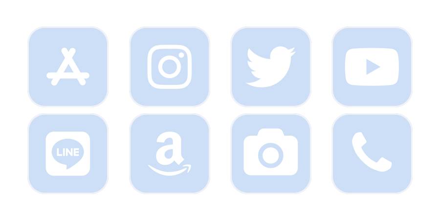Light blue App Icon Pack[hsanhDZraiBijon5m3an]