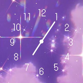 紫 Reloj Ideas de widgets[OQlqpB5owuUIWe2wRjTe]