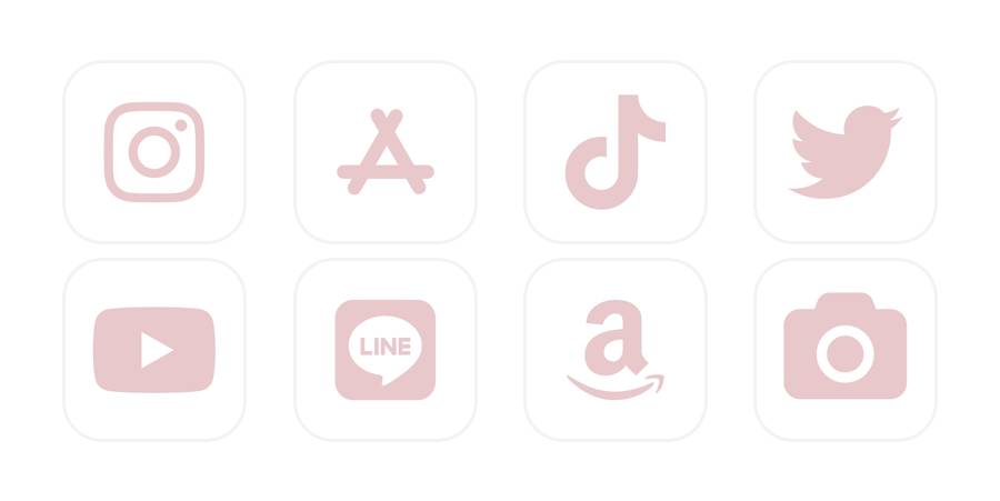 くすみピンク App Icon Pack[8nhehftpTUV5AJgGQKvY]