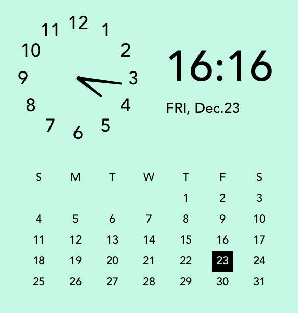 時計とカレンダー Clock Widget ideas[CD7oFJoCn3qbKvNRSRDS]