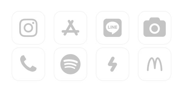 Gray App Icon Pack[DDFOdd6B1OfwvRgS7san]