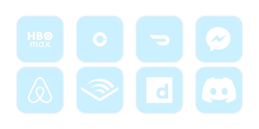 Light blue Pacote de ícones de aplicativos[lot7gbOmPq9ymsjwtAYF]