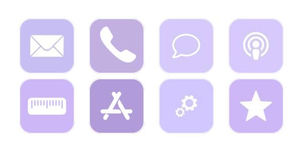 Olivia’s Pastel purple icons アプリアイコン[Xe0PcdIuBHUyZnJldcL5]