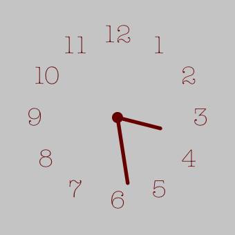 灰色、茶色系統用🟤🤎🧸🏷‪‪‪‪‬ Cái đồng hồ ý tưởng widget[JCtQHf5LPEzupkdKrPPj]