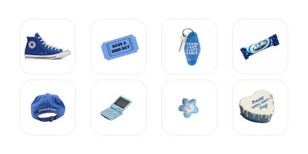 ブルー App Icon Pack[4ktZs9mkonRhXbyZnHFv]