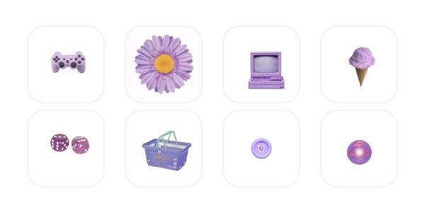 紫 App-Symbolpaket[2Shr5TrK8HirP05FdbUK]