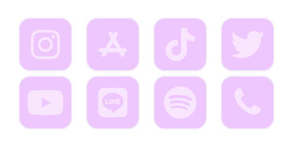 紫で統一 App Icon Pack[HKREB3w9Gg4YPwv21VCI]