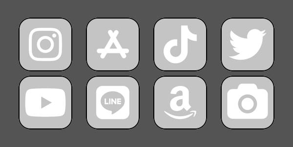 Gray App Icon Pack[Ysb61C3eT8bDEz92ar8l]