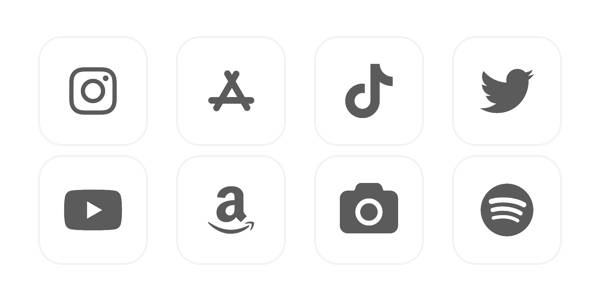 Сив Пакет с икони на приложения[FpR2goH1RZQlYJhelGvf]