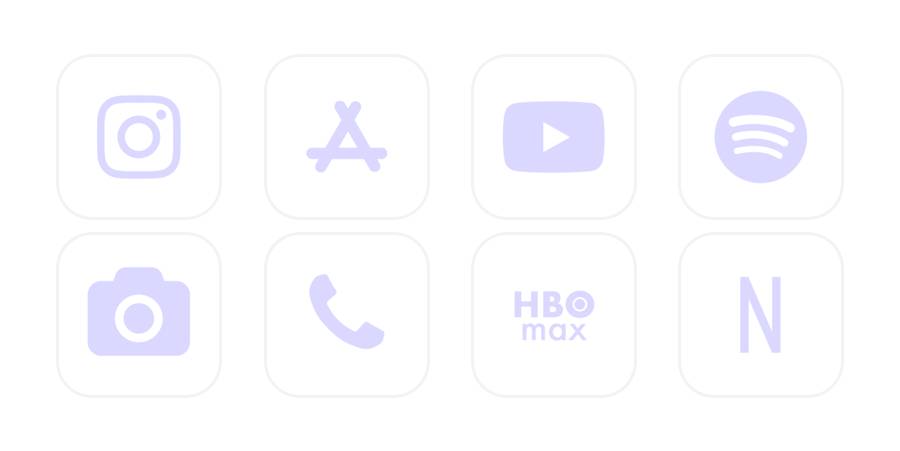purple and white Paquete de iconos de aplicaciones[lUqvXoFhf7Sp6xMDBQdi]