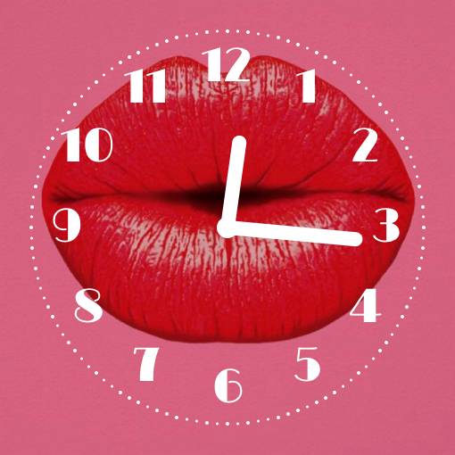 lips clock Clock Widget ideas[82E8uNCj0vfgXSGWuDGy]