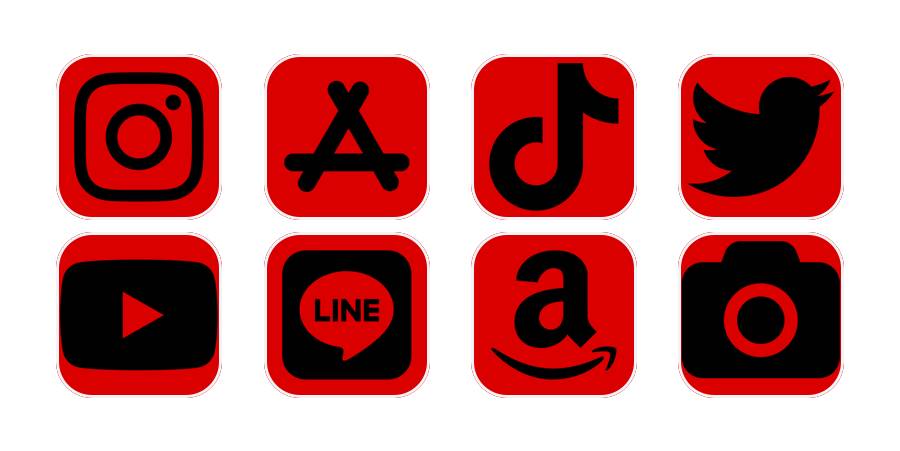 赤黒 Paquete de iconos de aplicaciones[FOre65eUgswh7oxpPCqX]