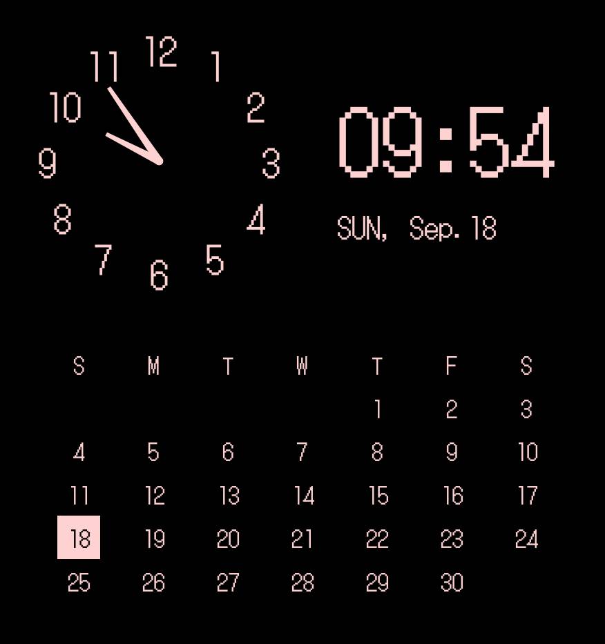 Reloj Ideas de widgets[WboO3TZ2YmnEw7FHtj2P]