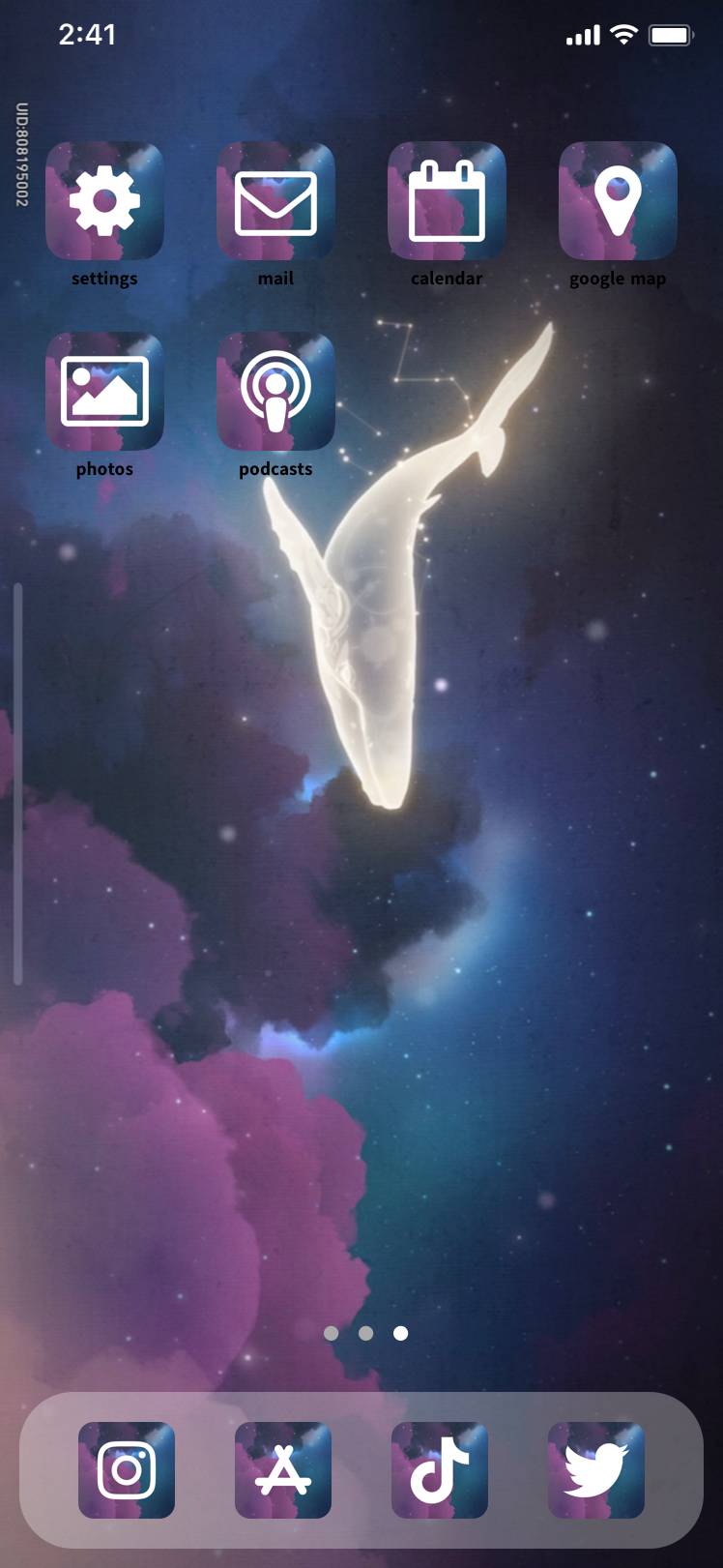 cloudy space with whaleeHome Screen ideas[ps9NVqtcfruHOJVyHn3t]