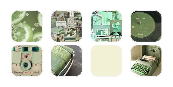 Green Aethstetic app icons Пакет икона апликација[NGCYNPoY4UmTvZqkowBH]