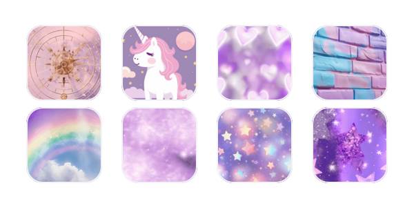 紫アイコン💜 App Icon Pack[p2YCnxhbbWwJuwYIQyiK]