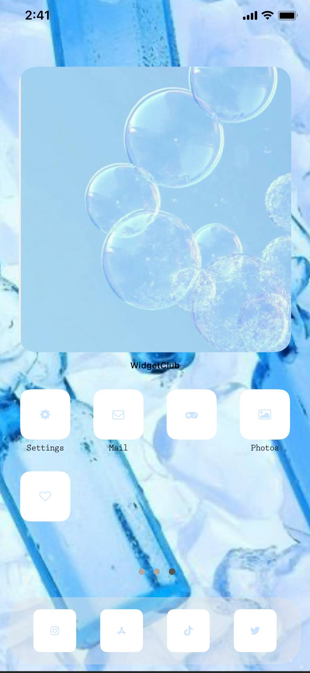 水色透明系統Home Screen ideas[ll6oYZjMHWwx9qHG1M07]