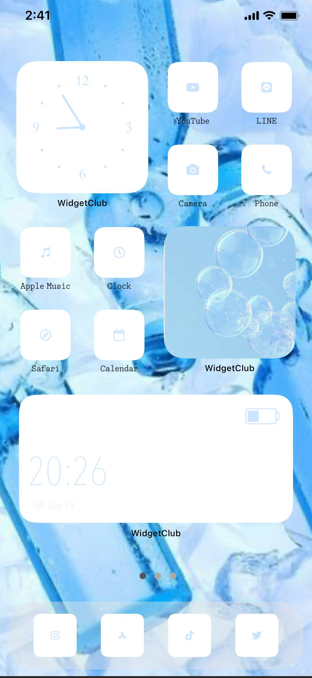 水色透明系統Home Screen ideas[ll6oYZjMHWwx9qHG1M07]