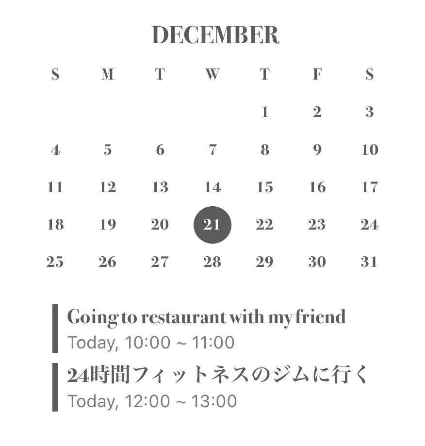 Calendario Ideas de widgets[vmBrGRv26ilMB7fpbLk5]