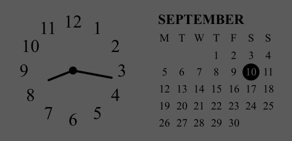 Time＆Calendar Годинник Ідеї для віджетів[316eFqOolSp0LwmbSTwf]