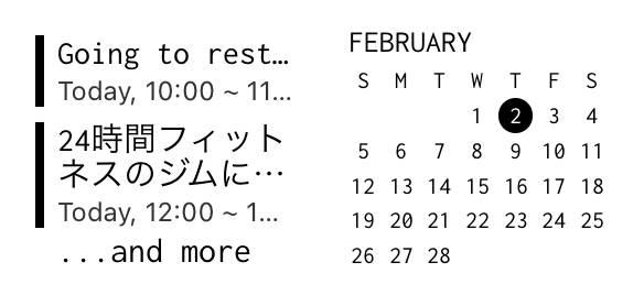 Calendar ปฏิทิน แนวคิดวิดเจ็ต[Ye9KWb7d1hISN4dgwrFS]