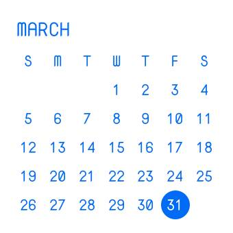 Calendar ปฏิทิน แนวคิดวิดเจ็ต[9mucetw6WkJIstaP5IiK]