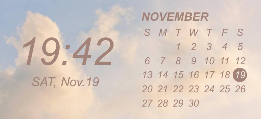 sky widget☁️x brown beige Calendar Idei de widgeturi[RT3M2k7ioRQPGKIb6WOi]