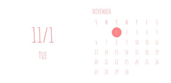 ピンク系シンプル Calendar Widget ideas[TJd6ORHryJc2x8Qslwft]