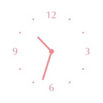 シンプルピンク系 Clock Widget ideas[tNh2FSK61Dq5Y57n7UQM]