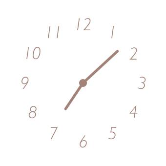Simple Horloge Idées de widgets[yitvYRaQMSC0BqURAgaD]