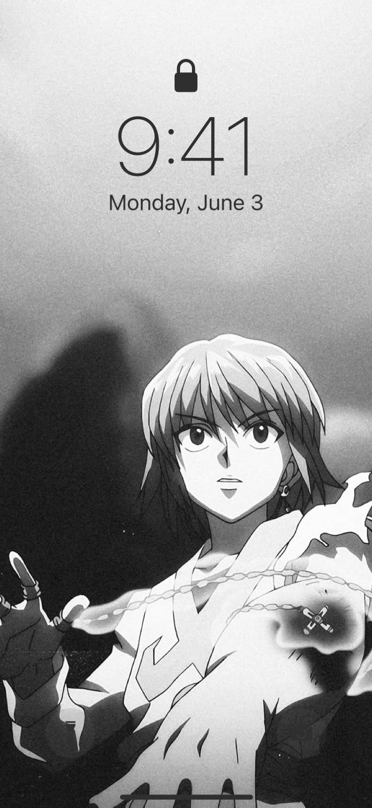 HUNTER × HUNTER　ハンターハンター　クラピカ　krapika　白黒　モノクロNápady na domovskou obrazovku[KOwo2fMWXhLESlpWz7ih]