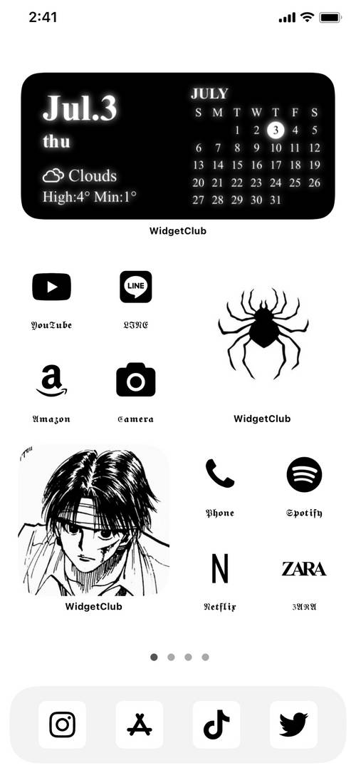 HUNTER × HUNTER　幻影旅団　白黒　クロロ គំនិតអេក្រង់ដើម[BlKfoAf0hxpZrhyTlWCp]