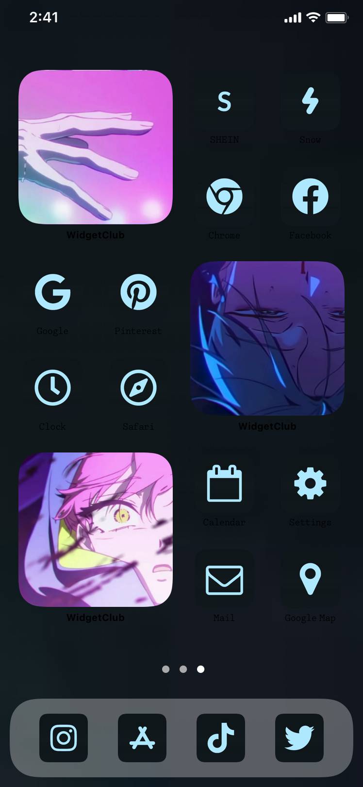ALIENSTAGE　青　ピンク　ネオン　暗い　黒Nápady na domovskou obrazovku[l1CdRSHivdlpOBipY0iM]