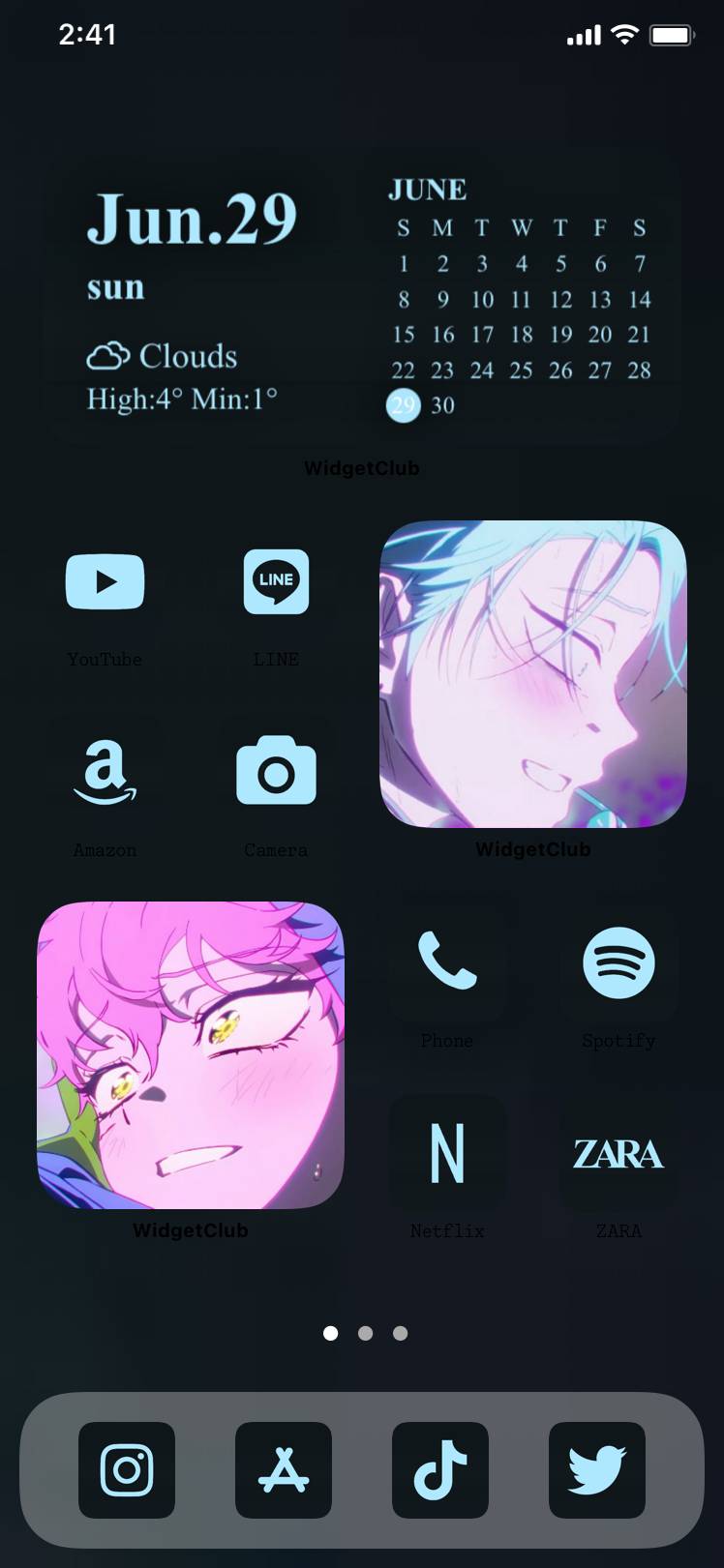 ALIENSTAGE　エイリアンステージ　青　水色　ピンク　ネオン　暗い　黒Home Screen ideas[l1CdRSHivdlpOBipY0iM]
