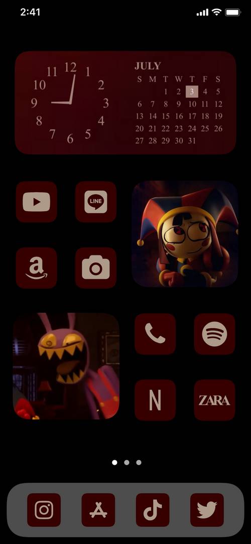 アメイジングデジタルサーカス　AmazingDigitalCircus　赤　黒 គំនិតអេក្រង់ដើម[hjXoY9ZkzzNkmC7Tx9XR]
