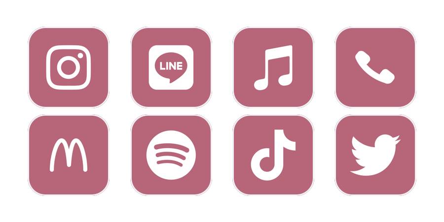 赤紫 App Icon Pack[2RsReEGTNninARhcA5wZ]