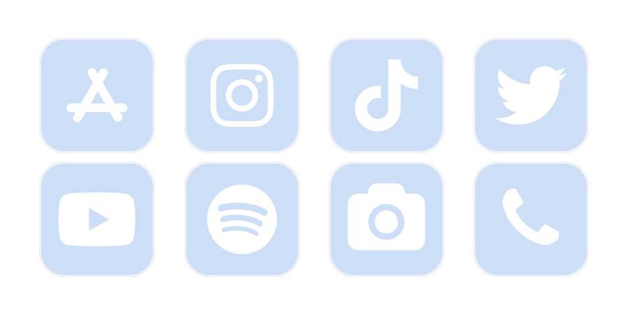 pale blue App Icon Pack[ALh77cP3xYji2EfURq4k]