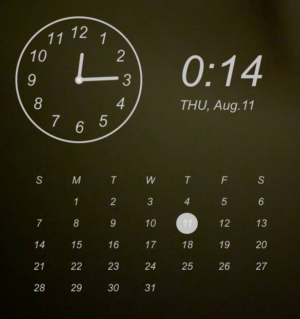 calendar Clock Widget ideas[NkxZqAlaRiywBFXDOROA]