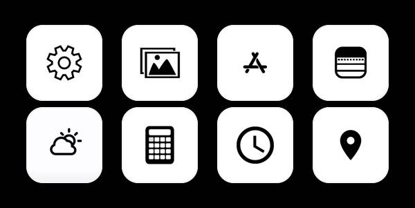 シンプル App Icon Pack[MSsgSSXiG0me5Onmz1XP]