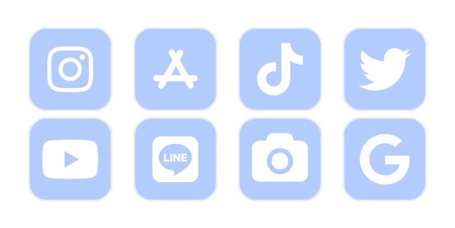 水色 App Icon Pack[oghoAsdQE7uwO3aX1J62]