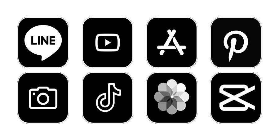 黒 App Icon Pack
