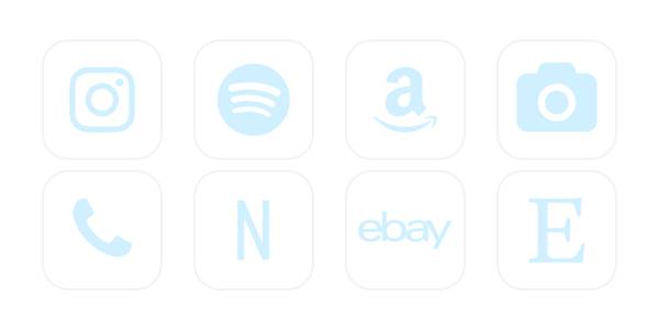 pastel blue icons App Icon Pack[TTWldLcfKKDErhEGbGrm]