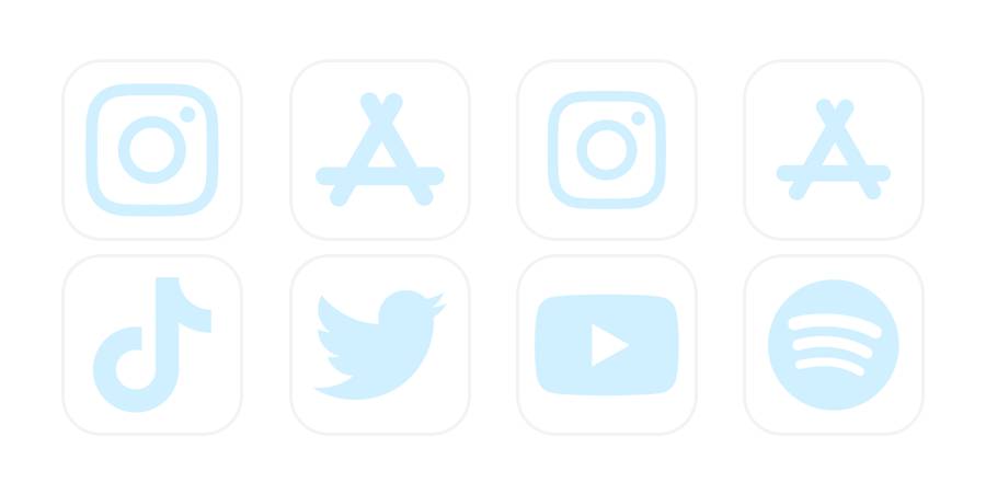 Pale blue icons App Icon Pack[LCxmW0P5lGmxFJFFCVpo]