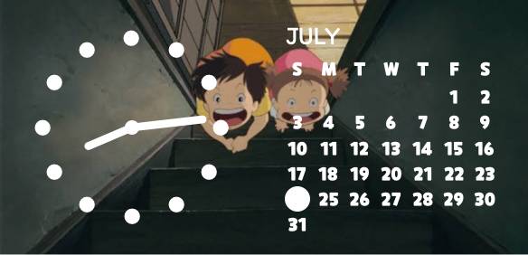 となりのトトロ アニメ Clock Widget For Iphone Android By Lich Grey6251 On 22 07 24 14 Widgetclub