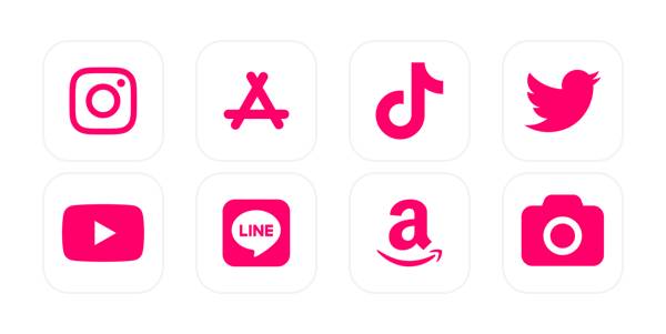 ピンク Pacchetto icone app[XeMpNNGZ9RfLgdpS8LDz]