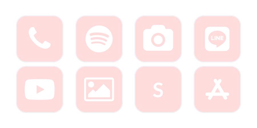 ピンク Pacote de ícones de aplicativos[UF97JK4F7DPaNm29L8f1]