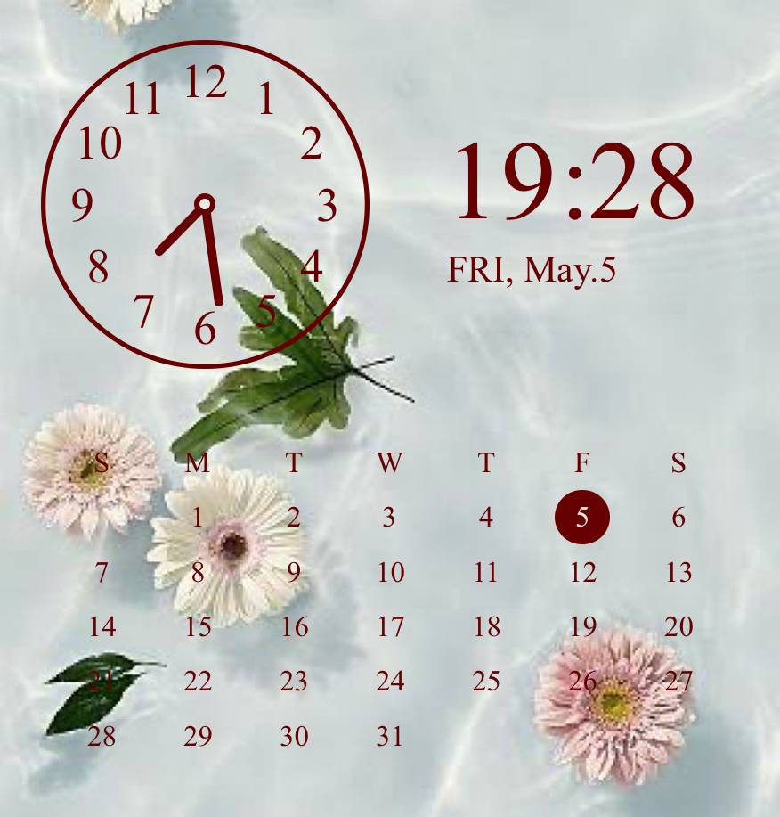 時計とカレンダー Годинник Ідеї для віджетів[pcnIlN9ZHrIxofCpIDdW]