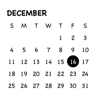 カレンダーCalendrier Idées de widgets[iIsdeTC4hUO5XHL6gTad]