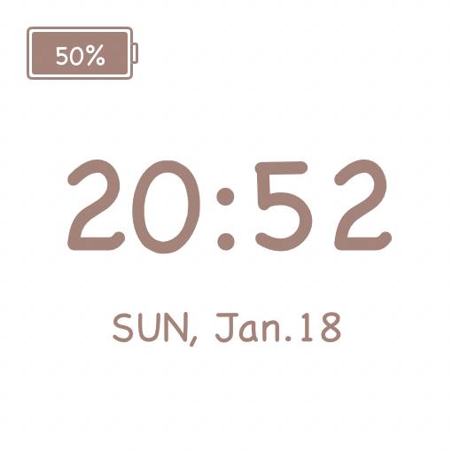 Simple Time Widget ideas[0ABT3oZeRtwV5rRNAzRj]